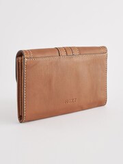 Tan Brown Leather Hummingbird Purse - Image 2 of 5