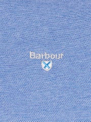 Barbour® Blue 100% Cotton Mens Sports Polo Shirt - Image 4 of 5