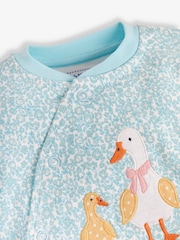 ​​​​​​​Jojo Maman Bébé Baby-Schlafanzug aus Baumwolle mit Applikation und Reißverschluss - Bild 4 von 4