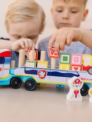Melissa & Doug PAW Patrol ABC Wooden Block Truck - Image 4 of 6