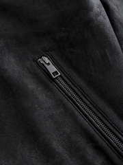 črna - nubuk Leather Bomber kot je; suknjič - Slika 14 iz 16