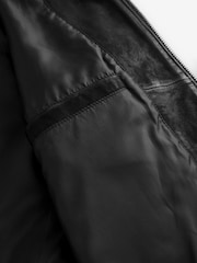 črna - nubuk Leather Bomber kot je; suknjič - Slika 16 iz 16