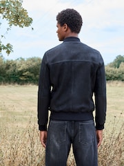 črna - nubuk Leather Bomber kot je; suknjič - Slika 3 iz 16