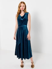 Joe Browns Make A Statement Cowl Neck Velour Dress - Bild 2 von 7