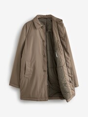 Dark Stone Shower Resistant Wadded Long Jacket - Image 8 of 11