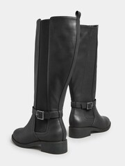 Yours Curve Bottes au genou en métal coupe extra-large - Image 3 de 4