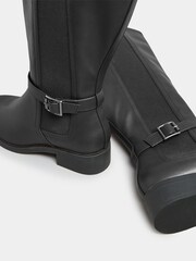Yours Curve Bottes au genou en métal coupe extra-large - Image 4 de 4