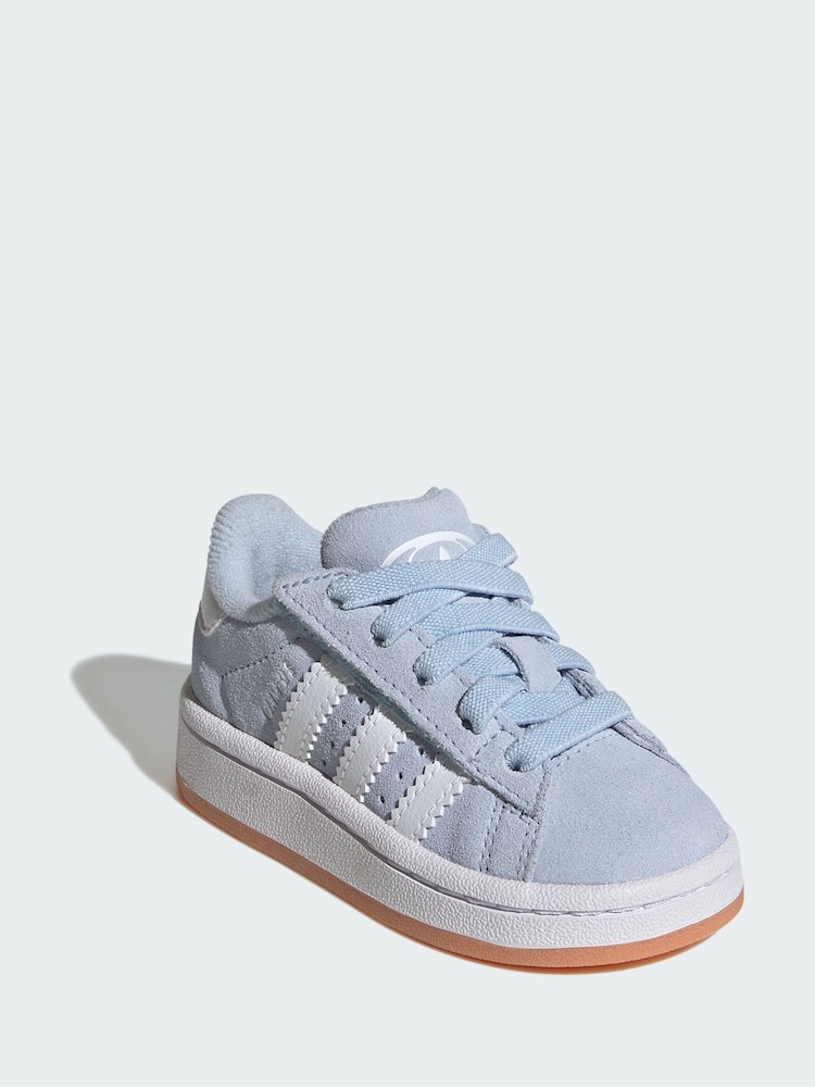 adidas Originals Blue Campus Comfort Closure Elastic Lace Shoes - Image 1 of 4