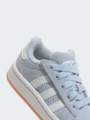 adidas Originals Blue Campus Comfort Closure Elastic Lace Shoes - Image 3 of 4