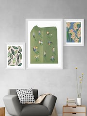 East End Prints Green Muted Collage Foliage Leaves by Katy Welsh - Image 2 of 3