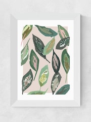 East End Prints Green Muted Collage Foliage Leaves by Katy Welsh - Image 3 of 3