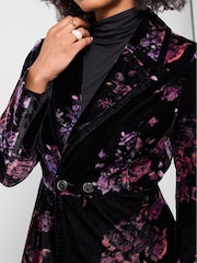 Joe Browns Boutique Printed Velvet Coat - Image 3 of 7