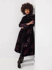 Joe Browns Boutique Printed Velvet Coat - Image 5 of 7