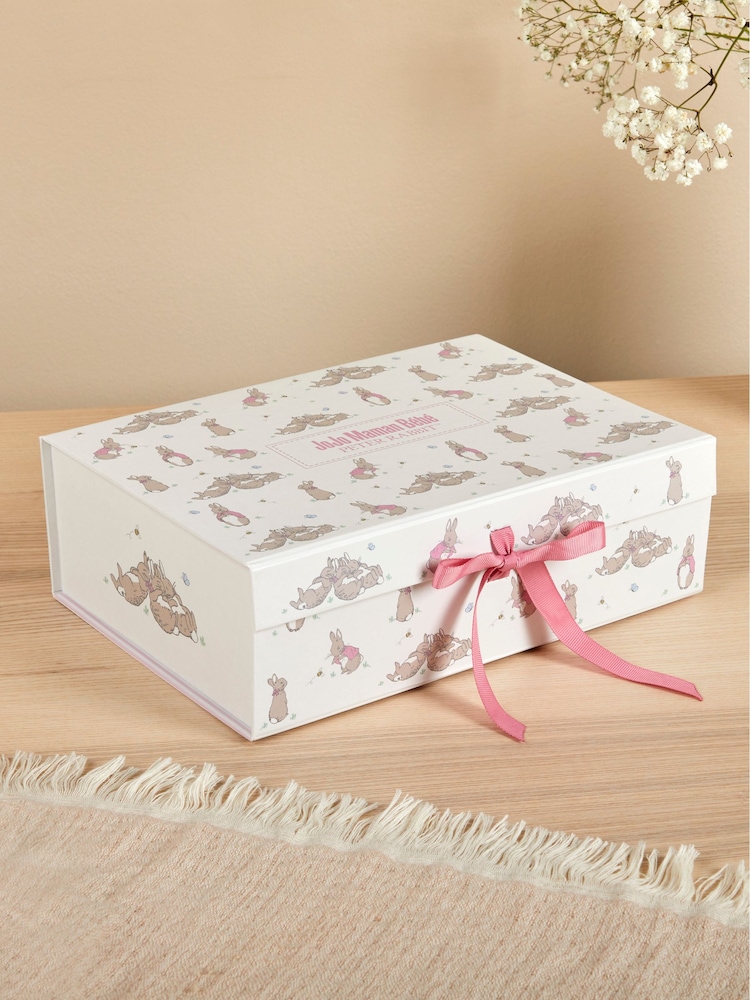 JoJo Maman Bébé White Medium Flopsy Bunny Gift Box - Image 1 of 3