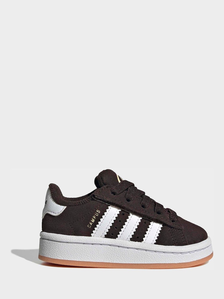 adidas Originals Brown Campus 00S Comfort Closure Elastic Lace Shoes - Image 1 of 11 adidas Originals Brown Campus 00S Comfort Closure Elastic Lace Shoes - Image 1 of 11