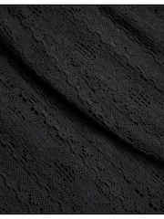 Monsoon Black Lace Cut Out 100% Cotton Dress - Image 3 of 3