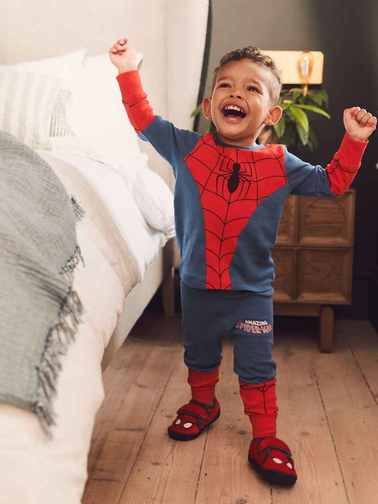 Spiderman Marvel, Rot - Hausschuhe mit Cupsohle und Klettverschluss - Image 3 of 5