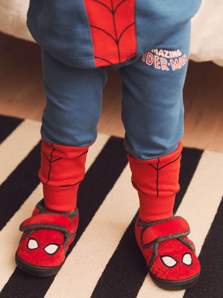 Spiderman Marvel, Rot - Hausschuhe mit Cupsohle und Klettverschluss - Image 4 of 5