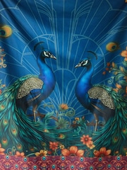 Joe Browns Blue Luxury Peacock Scarf - Image 2 of 3
