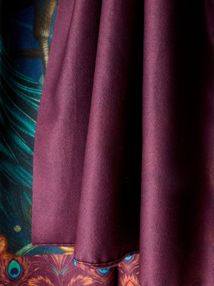 Joe Browns Blue Luxury Peacock Scarf - Image 3 of 3 Joe Browns Blue Luxury Peacock Scarf - Image 3 of 3