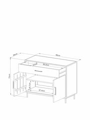 Natural Jefferson Pine Small Sideboard - Image 4 of 6