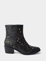 Joe Browns Black Stars In The Night Studded Ankle Boots - Image 1 of 6