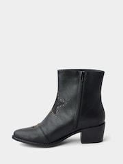 Joe Browns Black Stars In The Night Studded Ankle Boots - Image 2 of 6