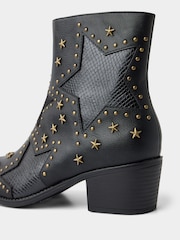Joe Browns Black Stars In The Night Studded Ankle Boots - Image 5 of 6