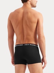 Черный/белый - Polo Ralph Lauren Stretch Cotton Boxers 3 Pack - Image 4 of 10