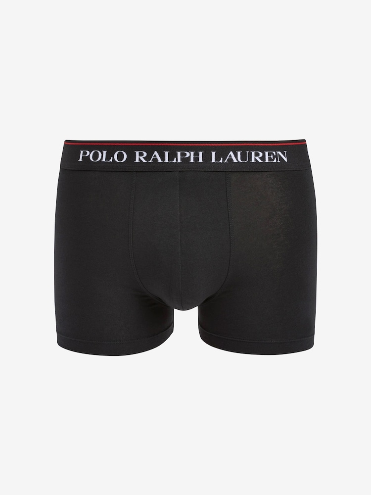 Polo Ralph Lauren Black/White Stretch Cotton Boxers 3 Pack - Image 9 of 10