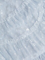 Monsoon Blue Ruffle Sequin Truth Dress - Image 3 of 3