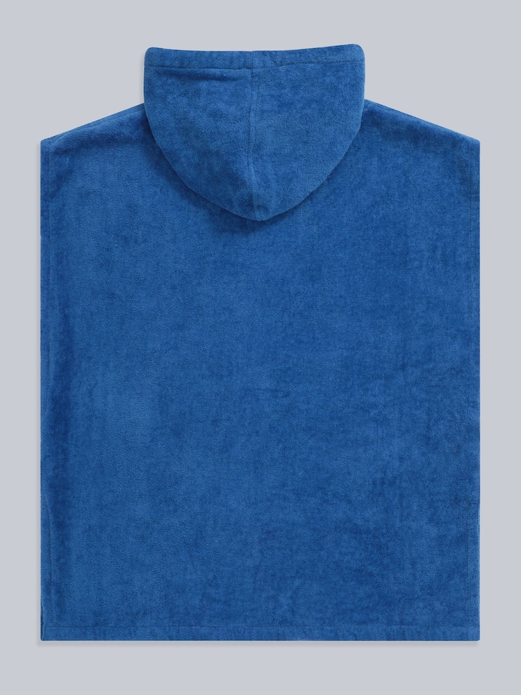 Animal Blue Kids Organic Towelling Poncho - Image 2 of 4