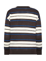 PixieGirl Petite Brown Stripe knitted Jumper - Image 6 of 6