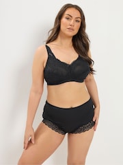 Қара - Yours Curve Lace төсемсіз, сымсыз толық кесе бюстгальтері - 4суретінің 2 суреті