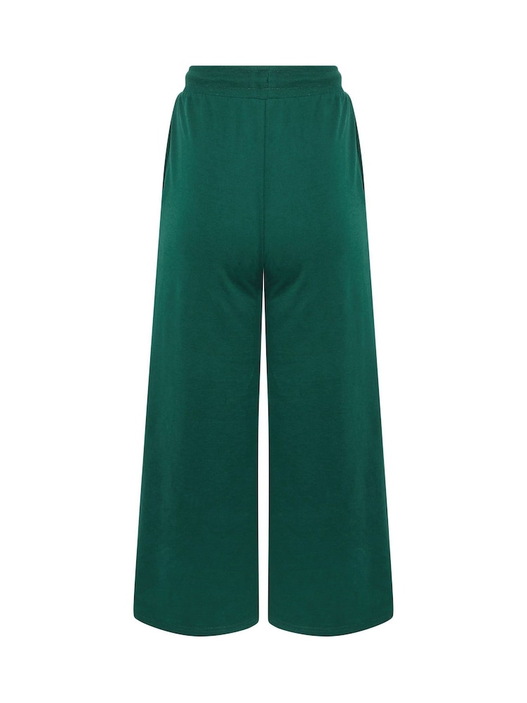 PixieGirl Petite Green Etienne Slogan Wide Leg Joggers - Image 6 of 6 PixieGirl Petite Green Etienne Slogan Wide Leg Joggers - Image 6 of 6