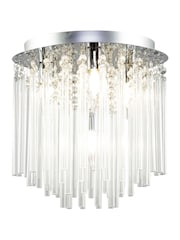 BHS Chrome Ursa 4LT Bathroom Flush Ceiling Light - Image 5 of 5