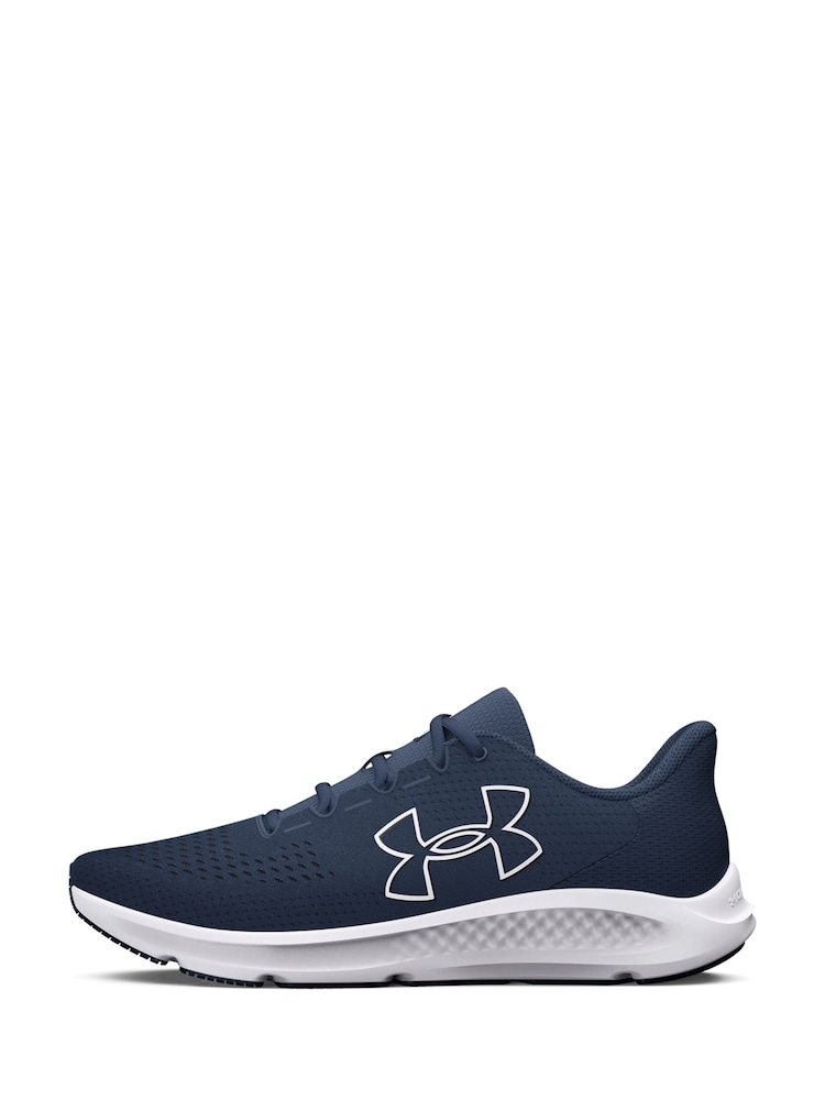 Under Armour Cyan Blue Charged Pursuit 3 Trainers - Image 3 of 8