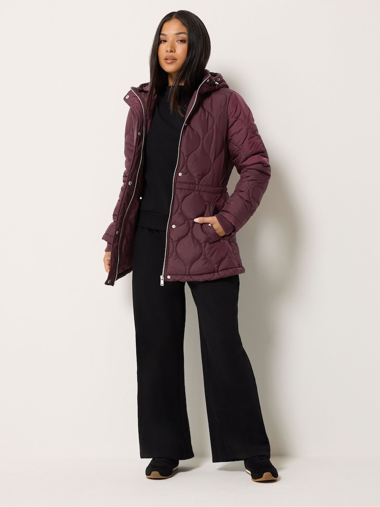 M&Co Purple Petite Quilted Jacket - Image 2 of 6