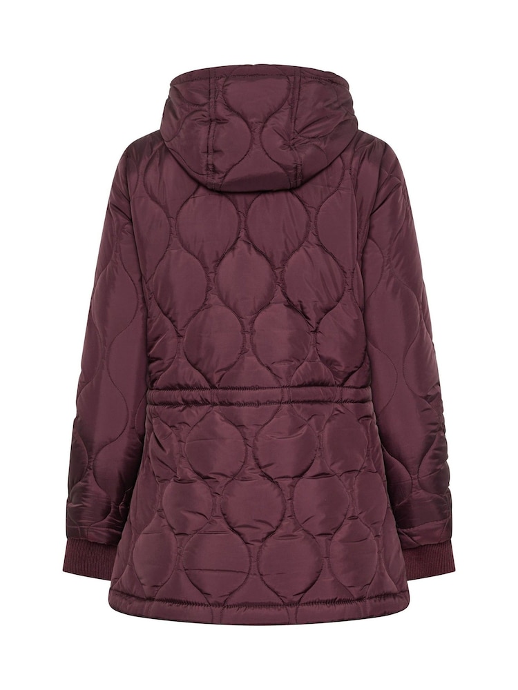 M&Co Purple Petite Quilted Jacket - Image 6 of 6