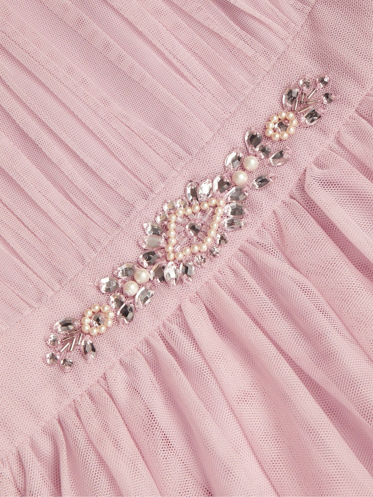 Monsoon Pink Penelope Belt Dress - Image 4 of 4