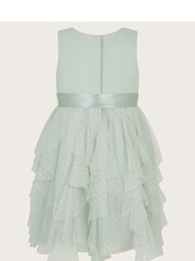 Monsoon Green Baby Millie Ruffle Dress - Image 2 of 3