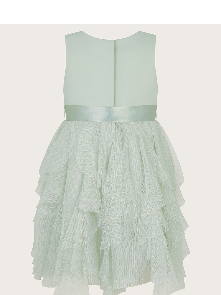 Monsoon Green Baby Millie Ruffle Dress - Image 2 of 3