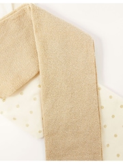 Monsoon Gold Baby Sparkle Tights 2 Pack - Image 3 of 3
