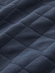 Blue Marl Quilted Sweatshirt Hoodie - Image 7 of 7