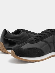 Yours Curve Black Extra Wide Fit Quilted Trainers - Image 5 of 5