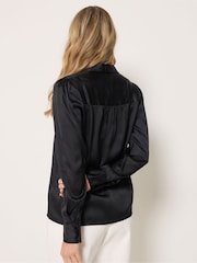 Long Tall Sally Blusa com gola de cetim - Imagem 3 de 7
