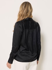 Long Tall Sally Blusa com gola de cetim - Imagem 4 de 7