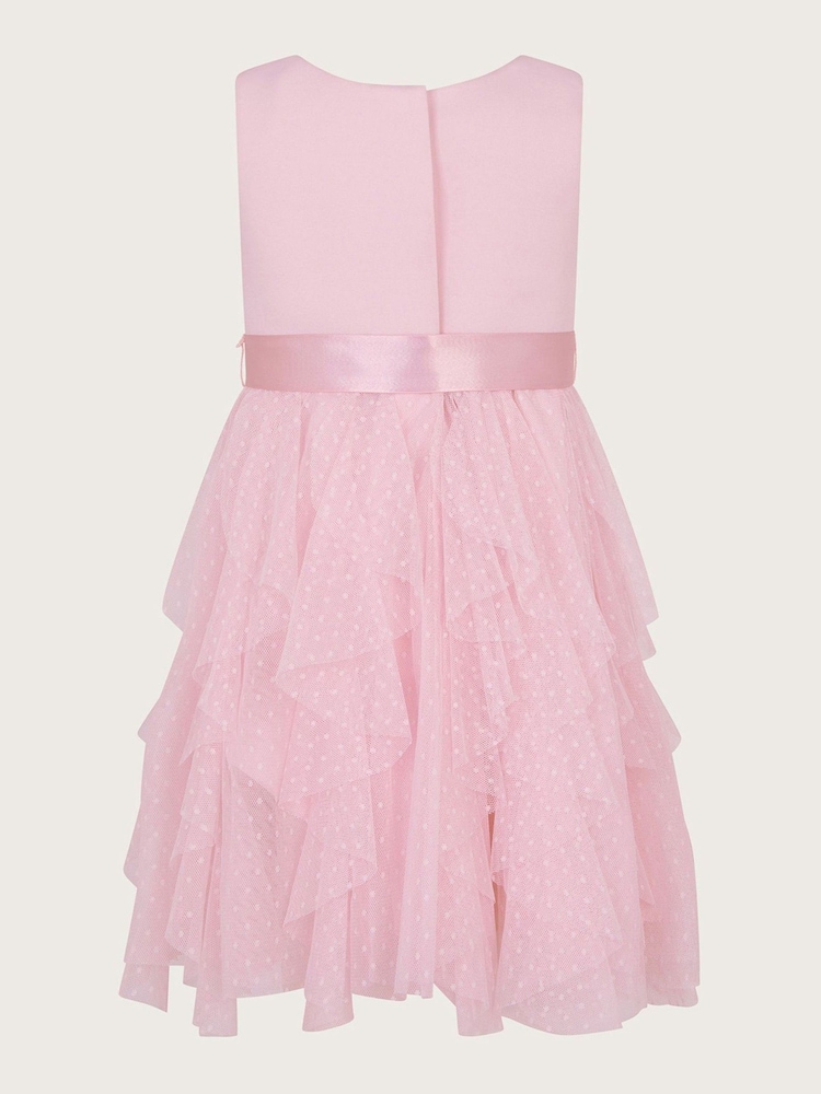 Monsoon Pink Baby Millie Ruffle Dress - Image 2 of 3