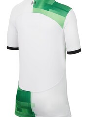 Nike White/Green Liverpool FC 2023/24 Stadium Away Junior Shirt - Image 7 of 9