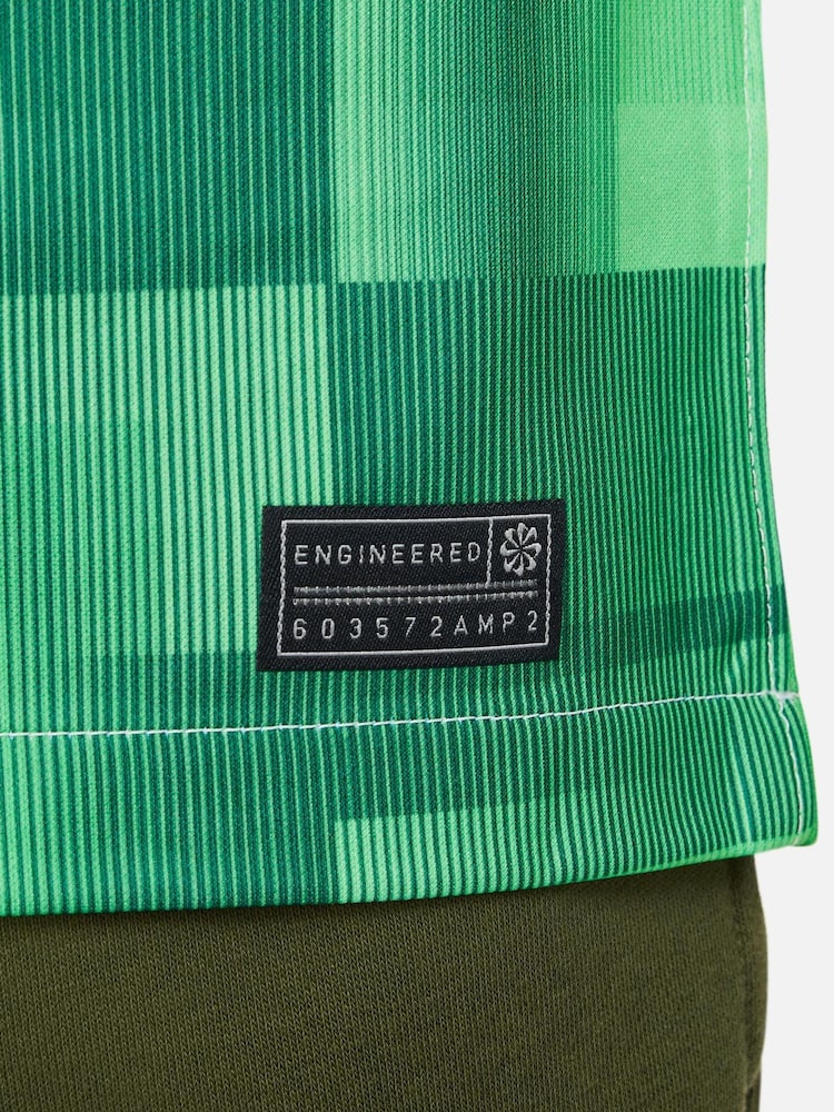 Nike White/Green Liverpool FC 2023/24 Stadium Away Junior Shirt - Image 9 of 9